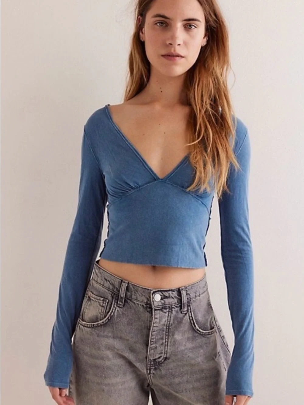 Free People We The Free Ivy Long Sleeve Sz Large - Picture 1 of 6